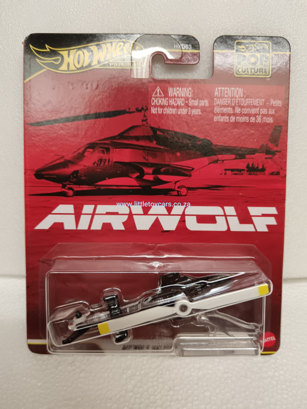 Hot Wheels Premium Pop Culture Airwolf Helicopter