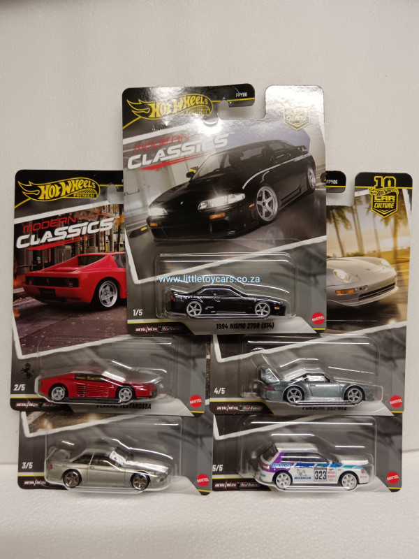 Hot Wheels Premium Modern Classics set of 5