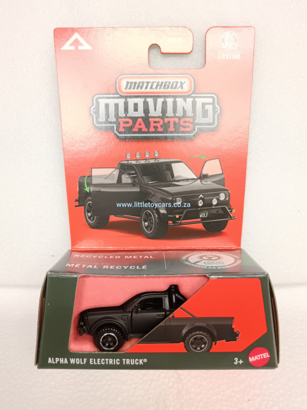 Matchbox Moving parts Alpha Wolf Electric Truck