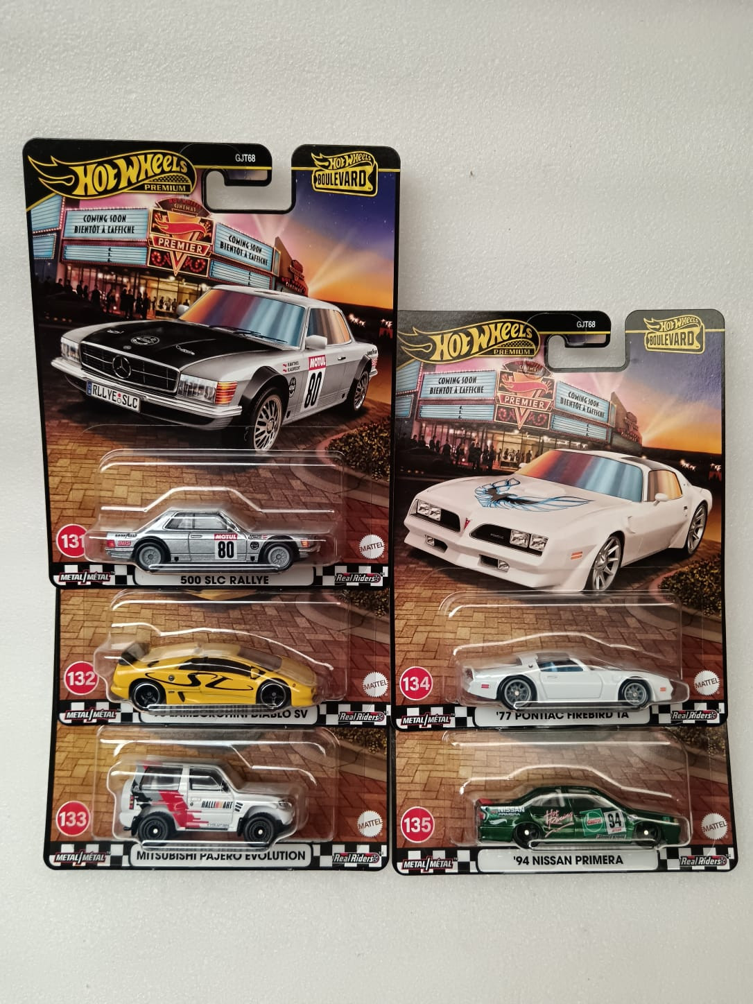 Hot Wheels Boulevard set of 5 cars