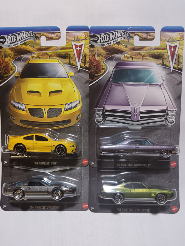 Hot Wheels Pontiac set of 4 cars